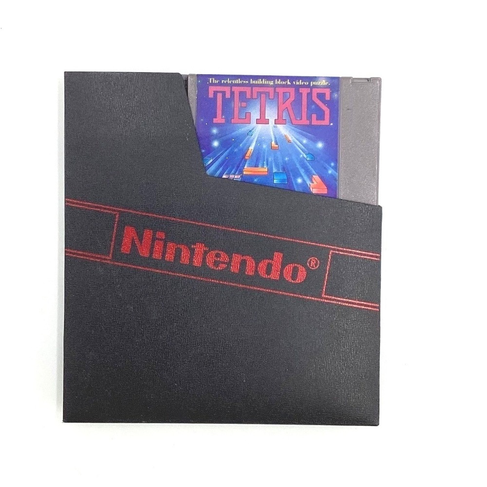 Nintendo NES Tetris Video Game Cartridge with Black Sleeve